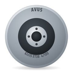 Avus AC-518 Hyper Silver Felge 6x15 Zoll ET38 LK 4x100