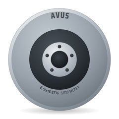 Avus AC-M03 Black Polished LIP Felge 6.5x16 Zoll ET36 LK 5x110 ML73.1