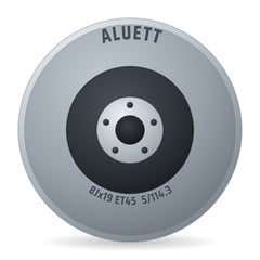 Aluett 88 Silber Felge 8x19 Zoll ET45 LK 5x114.3