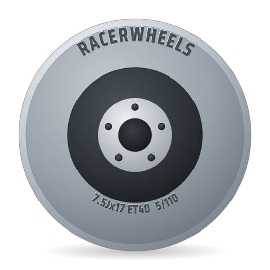 RacerWheels ICE Schwarz Satiniert Racer Felge 7.5x17 Zoll ET40 LK 5x110