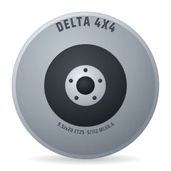 DELTA 4x4 Klassik_B 5 schwarz matt Felge 9.5x20 Zoll ET25 LK 5x112 ML66.6