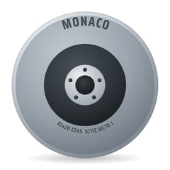 Monaco GPX gloss black Felge 8x20 Zoll ET45 LK 5x112 ML70.1