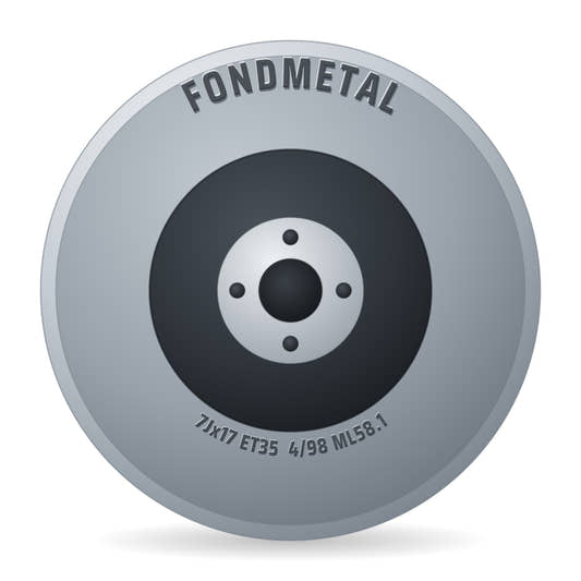 Fondmetal 9RR glossy white Alufelge 7x17 Zoll ET35 LK 4x98 ML58.1