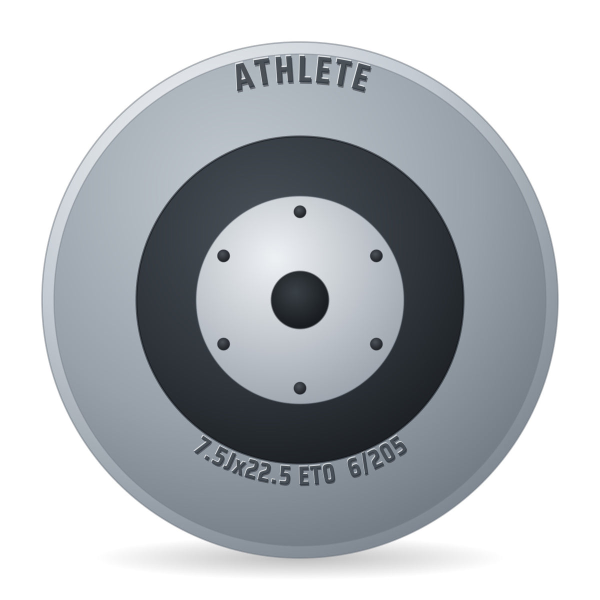 Athlete 161-205-6 PRO 16 Stück Felge 7.5x22.5 Zoll ET0 LK 6x205
