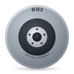 MWD 17040 Stahlfelge 7x17 Zoll ET44 LK 5x112 ML66.5