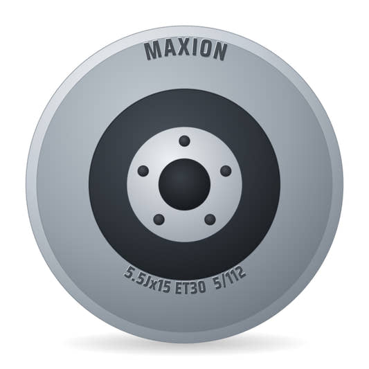 Maxion 5/67/112 Kugel 900kg 2151072 Felge 5.5x15 Zoll ET30 LK 5x112