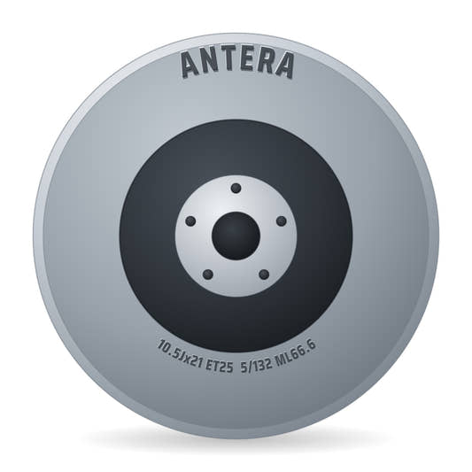 Antera A125 Concave satin black Alufelge 10.5x21 Zoll ET25 LK 5x132 ML66.6