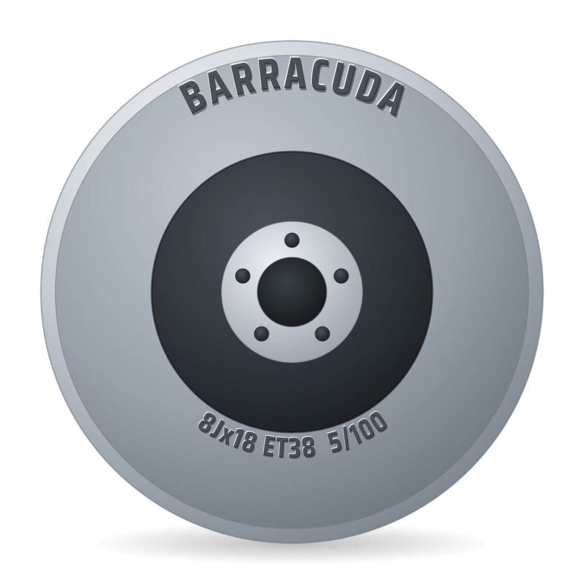 Barracuda Tzunamee EVO Felge 8x18 Zoll ET38 LK 5x100