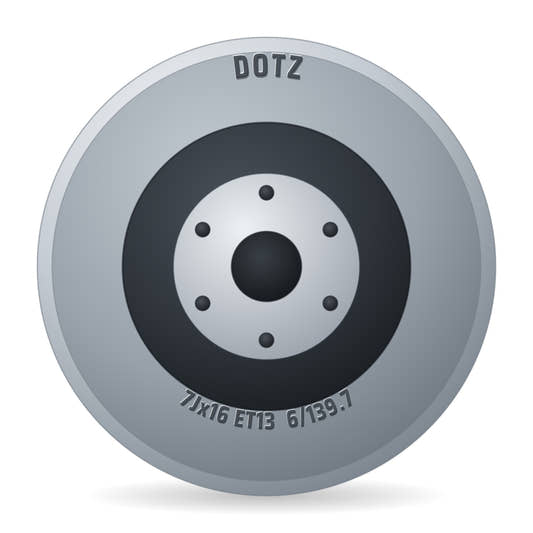 Dotz 7 13 R 16 139 7 6 Dakar Dark Black Felge 7x16 Zoll ET13 LK 6x139.7