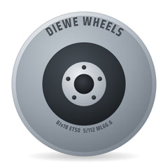 Diewe Wheels Dominar Black Diamond Felge 8x18 Zoll ET50 LK 5x112 ML66.6