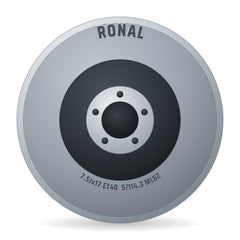 Ronal R62 Green jetblack Felge 7.5x17 Zoll ET40 LK 5x114.3 ML82