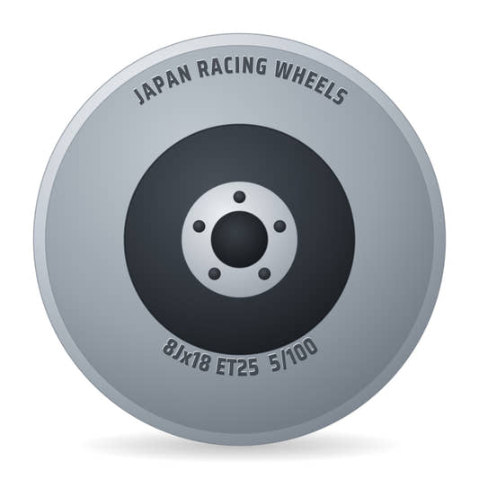 Japan Racing Wheels JR45 -45 72.6 Felge 8x18 Zoll ET25 LK 5x100