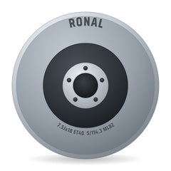 Ronal R62 Chrome jetblack Felge 7.5x18 Zoll ET40 LK 5x114.3 ML82