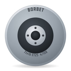 Borbet CWE black matt Felge 7x16 Zoll ET25 LK 4x108