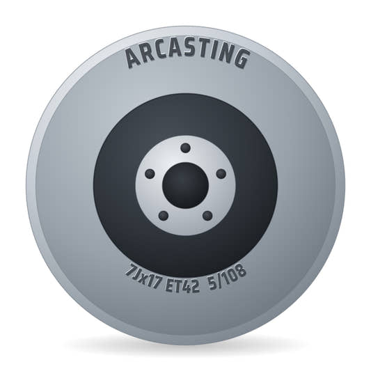 Arcasting Mammut5 Chrome Look Felge 7x17 Zoll ET42 LK 5x108