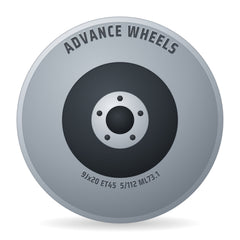 Advance Wheels AV 3.0 glossy gunmetal polished colour trim Alufelge 9x20 Zoll ET45 LK 5x112 ML73.1