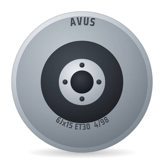 Avus AC-518 Hyper Silver Felge 6x15 Zoll ET30 LK 4x98