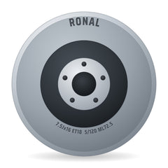 Ronal RR10 REV-R bronze matt Alufelge 7.5x16 Zoll ET18 LK 5x120 ML72.5