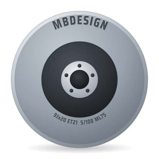 Mbdesign KV1 grau matt Alufelge 9x20 Zoll ET21 LK 5x108 ML75