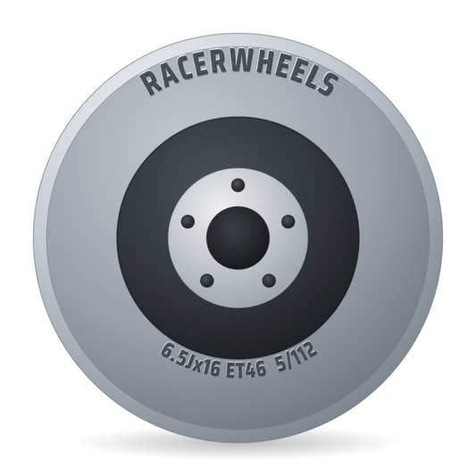 RacerWheels Target Silber Racer Felge 6.5x16 Zoll ET46 LK 5x112