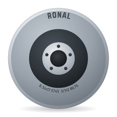 Ronal R65 jetblack-matt - DEMO3 Alufelge 6.5x17 Zoll ET45 LK 5x112 ML76