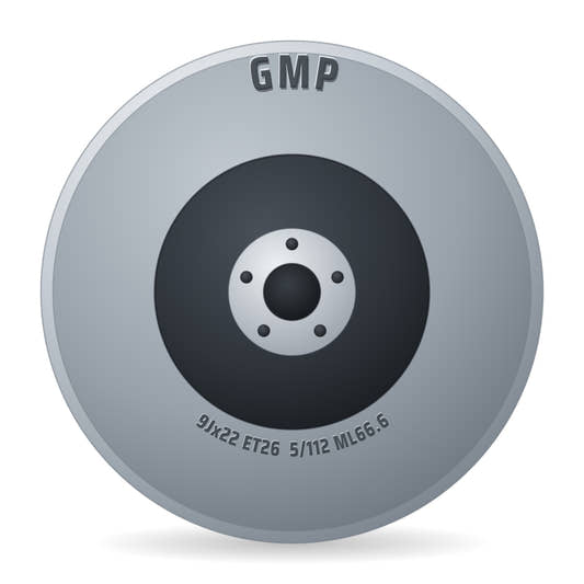 GMP S: : Targa-S Felge 9x22 Zoll ET26 LK 5x112 ML66.6
