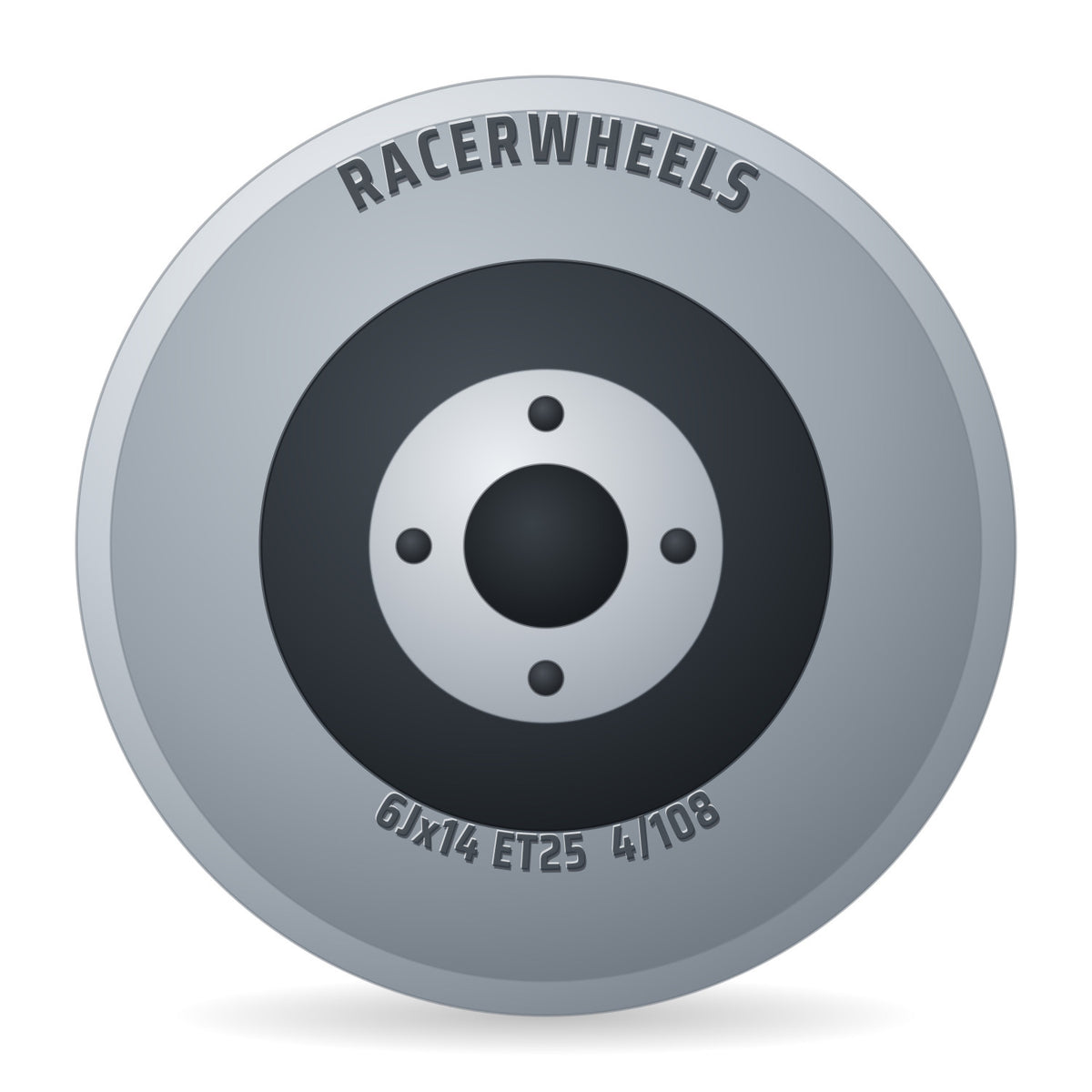 RacerWheels Zenith Silber Racer Felge 6x14 Zoll ET25 LK 4x108