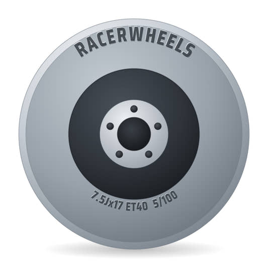 RacerWheels Artic EVO Silber Racer Felge 7.5x17 Zoll ET40 LK 5x100