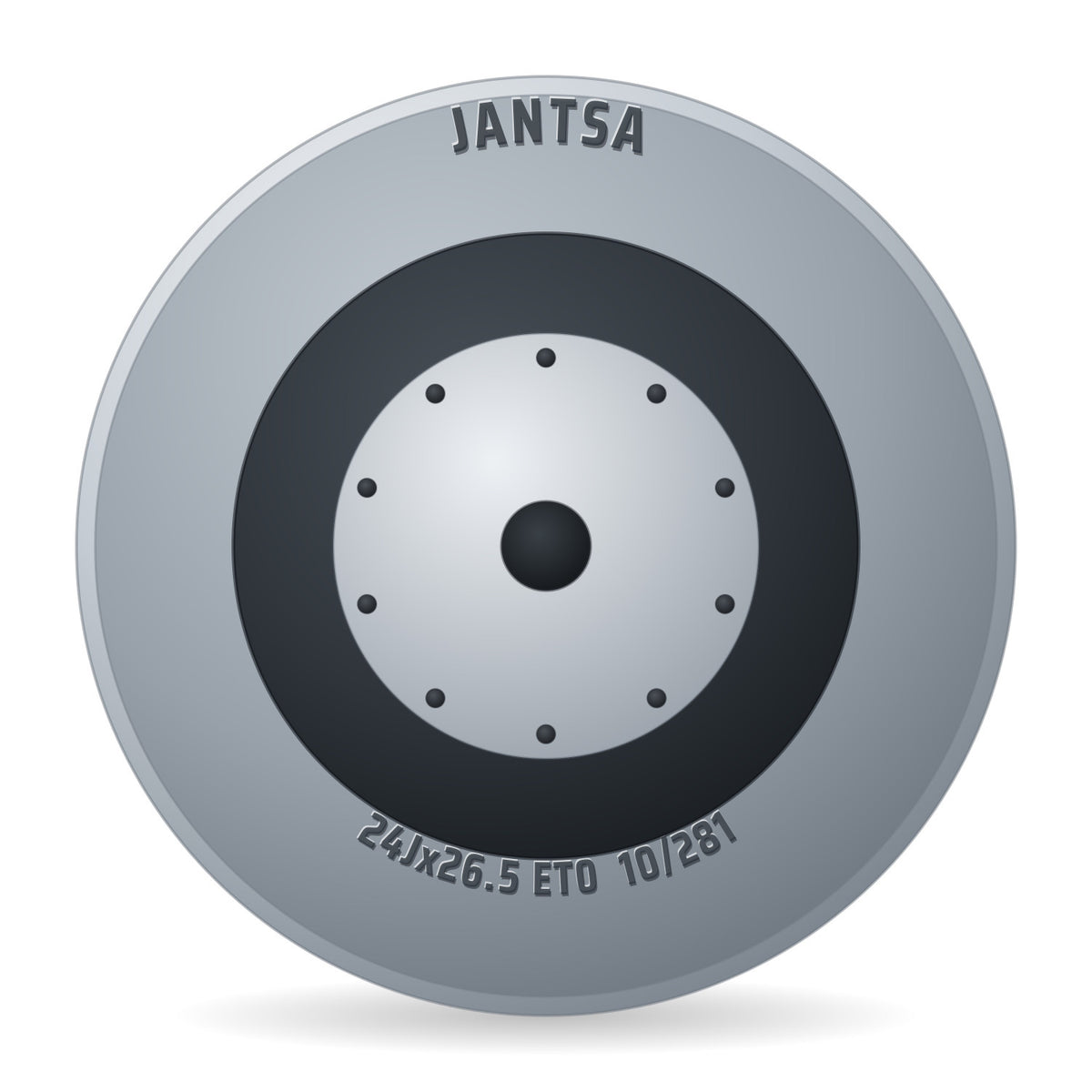Jantsa B3 VS 240290 Felge 24x26.5 Zoll ET0 LK 10x281