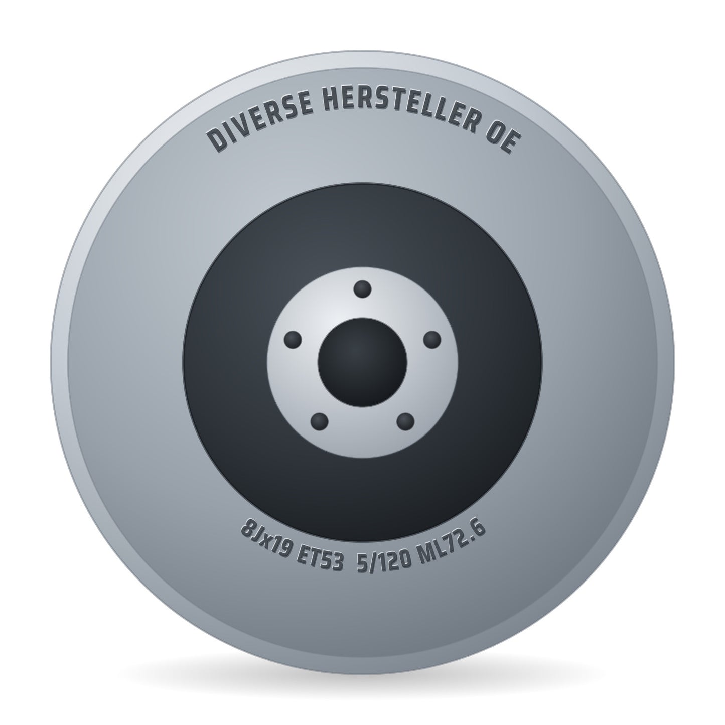 Diverse Hersteller OE Land Rover Discovery silber (DEMO) Alufelge 8x19 Zoll ET53 LK 5x120 ML72.6