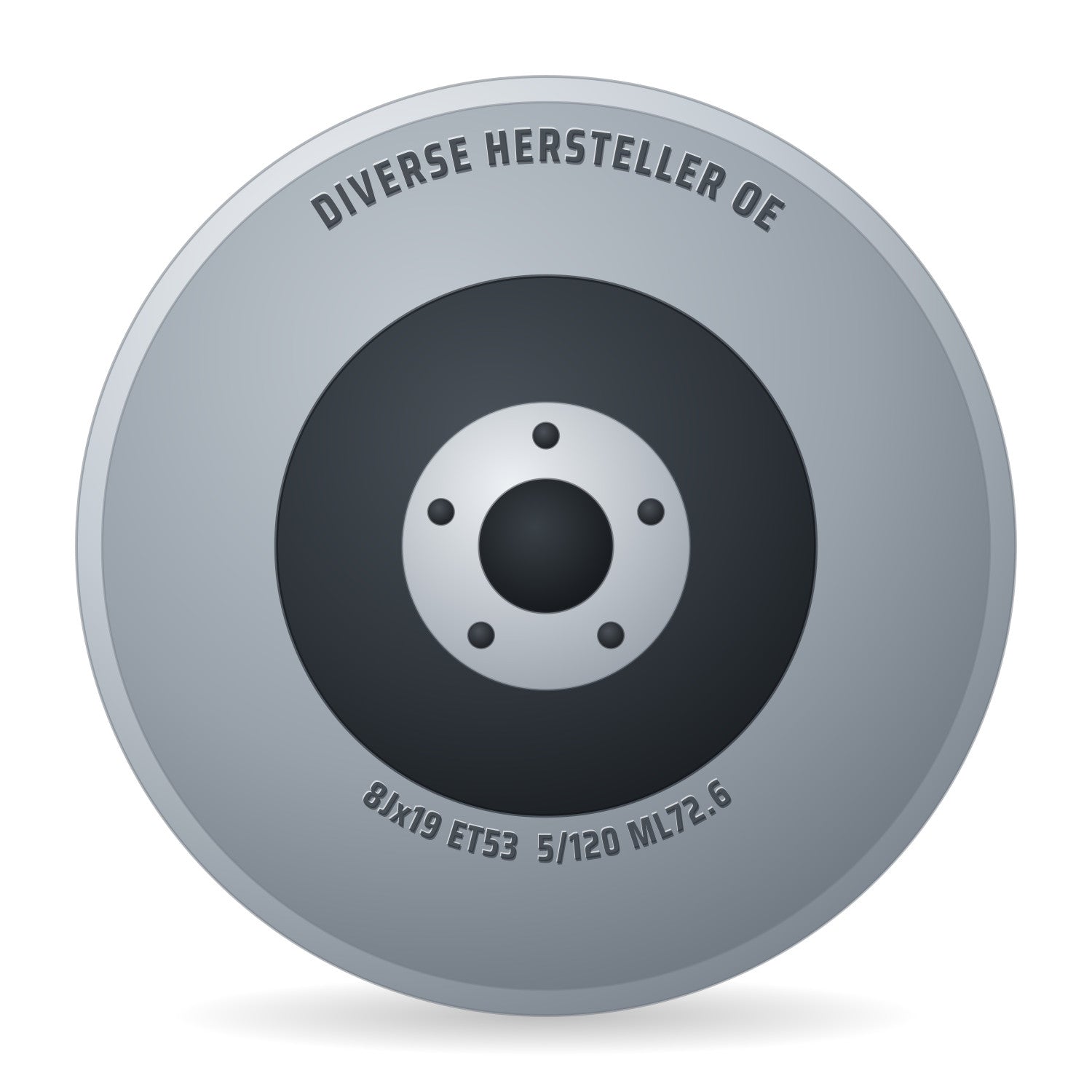 Diverse Hersteller OE Land Rover Discovery silber (DEMO) Alufelge 8x19 Zoll ET53 LK 5x120 ML72.6