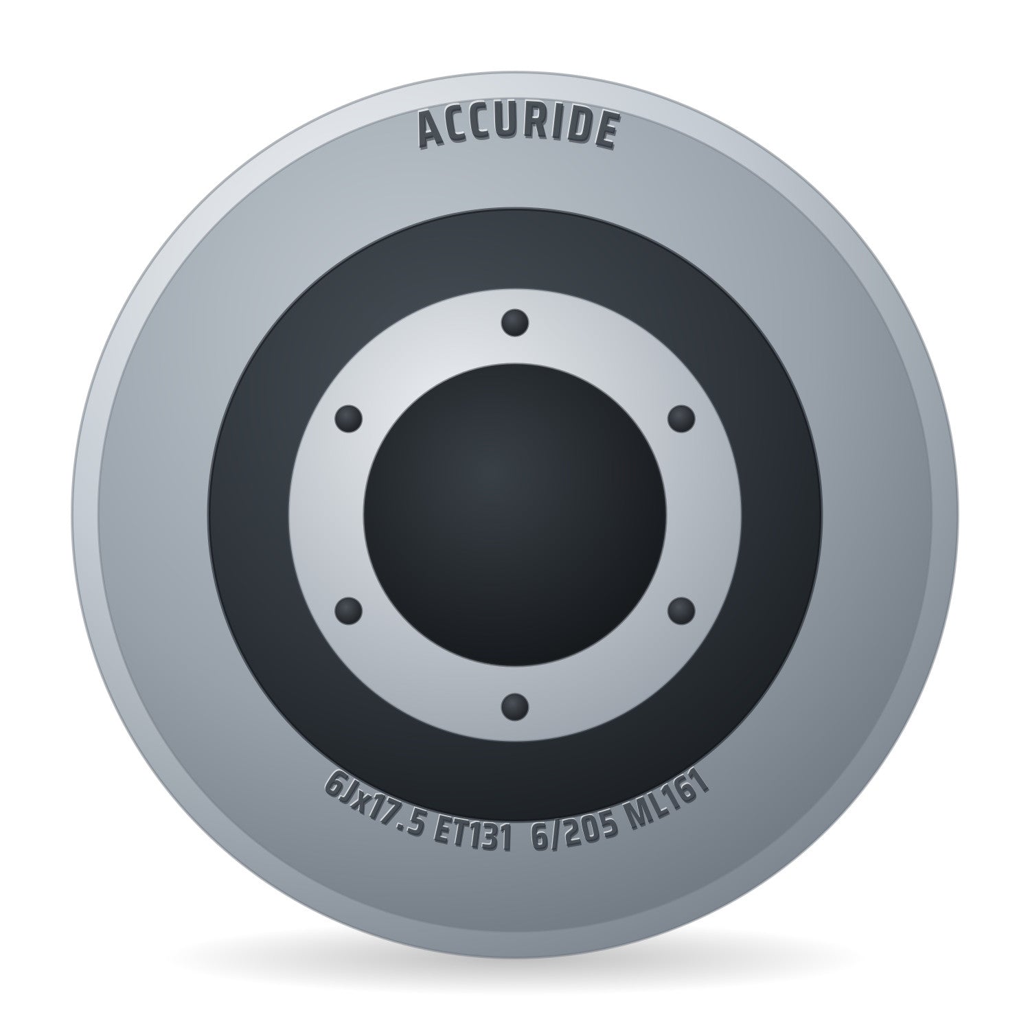Accuride Stahlfelge 6x17.5 Zoll 6/205/161 ET131 21 MZ Silber