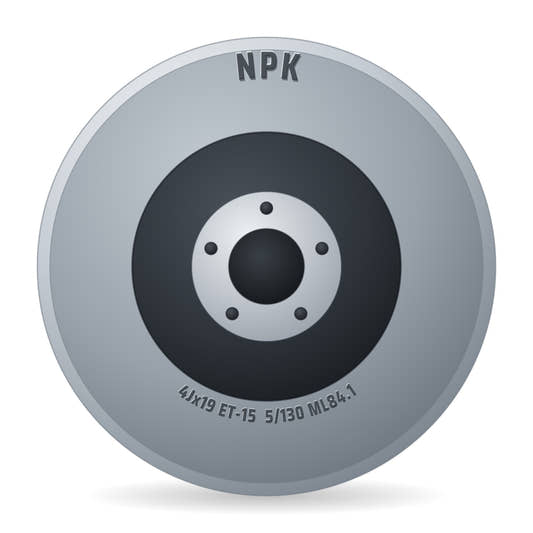 NPK Notradset R928D schwarz Alufelge 4x19 Zoll ET-15 LK 5x130 ML84.1
