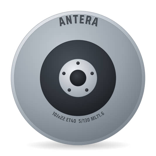 Antera A125 stone bronze Alufelge 10x22 Zoll ET40 LK 5x130 ML71.6