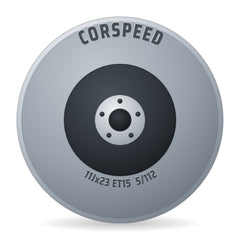 Corspeed Deville Silver Brushed Surface Felge 11x23 Zoll ET15 LK 5x112