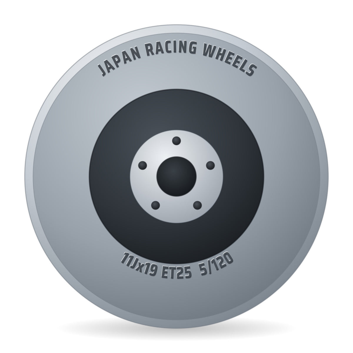 Japan Racing Wheels JR29 Schwarz Matt Felge 11x19 Zoll ET25 LK 5x120