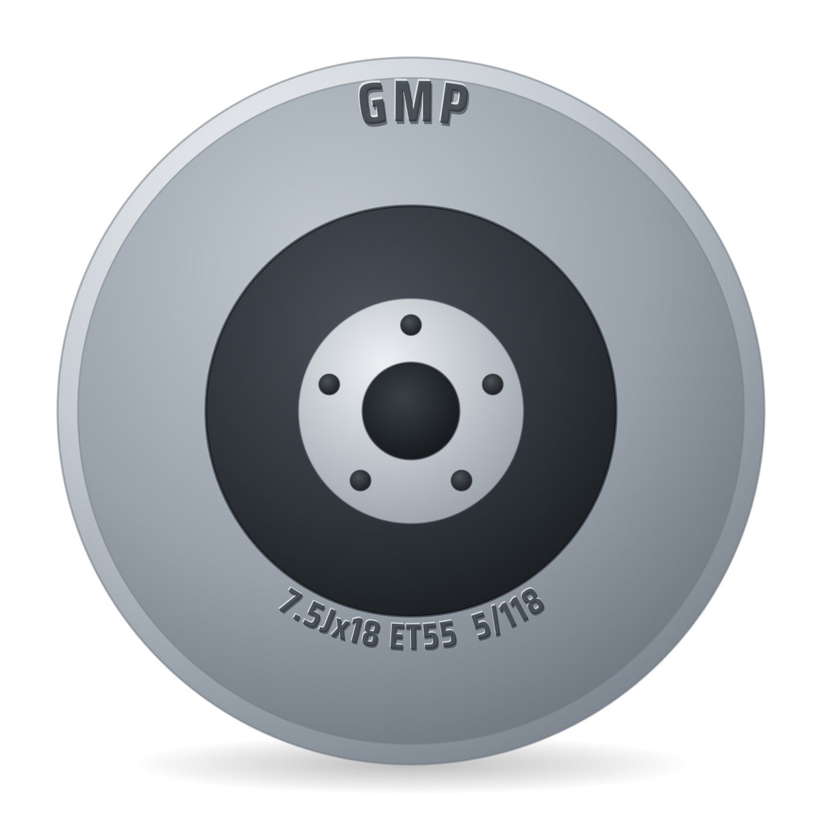 GMP Booster Felge 7.5x18 Zoll ET55 LK 5x118