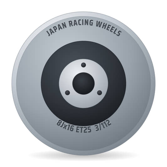 Japan Racing Wheels JR15 74.1 Felge 8x16 Zoll ET25 LK 3x112