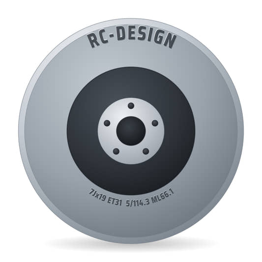 RC-Design RC36 Schwarz Glanz Voll-poliert Felge 7x19 Zoll ET31 LK 5x114.3 ML66.1