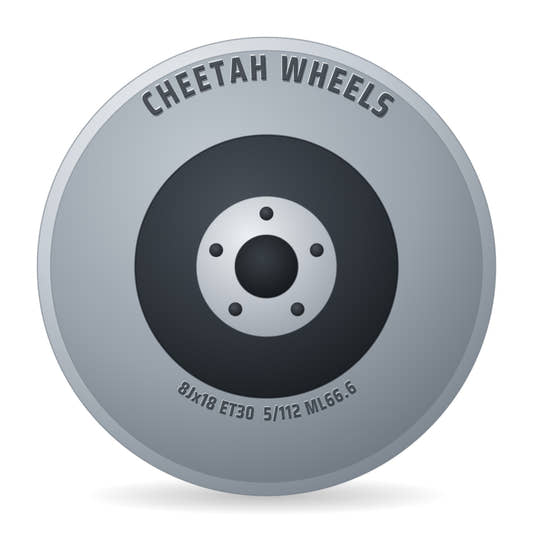 Cheetah Wheels CV.05 black polished Felge 8x18 Zoll ET30 LK 5x112 ML66.6
