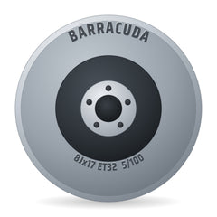 Barracuda Summa matt black Felge 8x17 Zoll ET32 LK 5x100