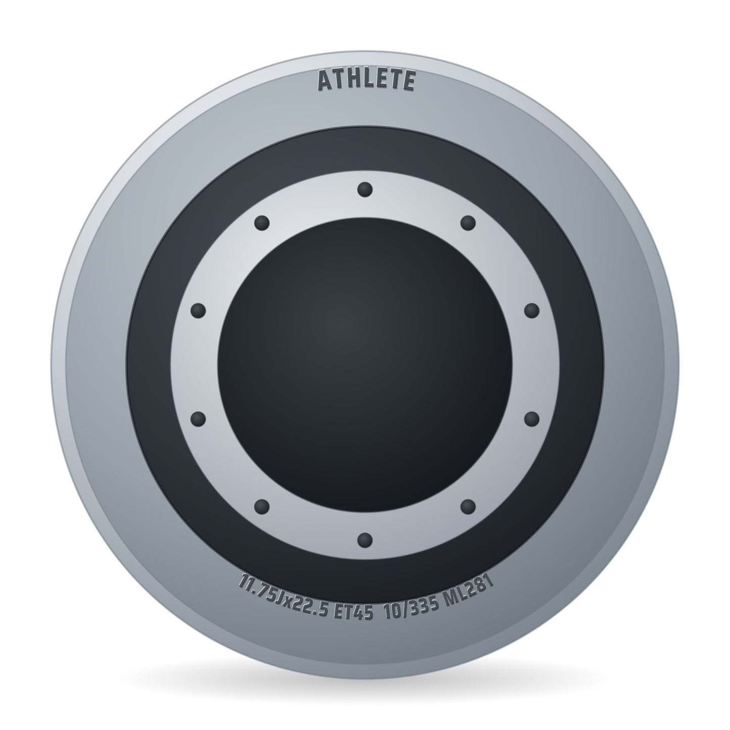 Athlete Stahlfelge 11.75x22.5 Zoll 10/335/281 ET45 112261352 Silber