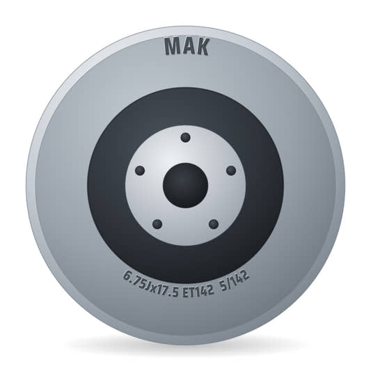 Mak F7080ccjs Felge 6.75x17.5 Zoll ET142 LK 5x142