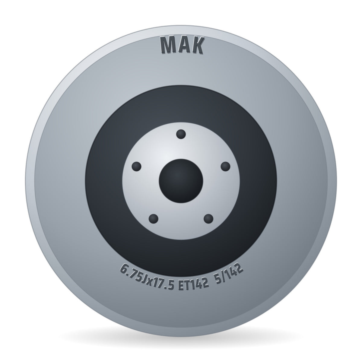 Mak F7080ccjs Felge 6.75x17.5 Zoll ET142 LK 5x142