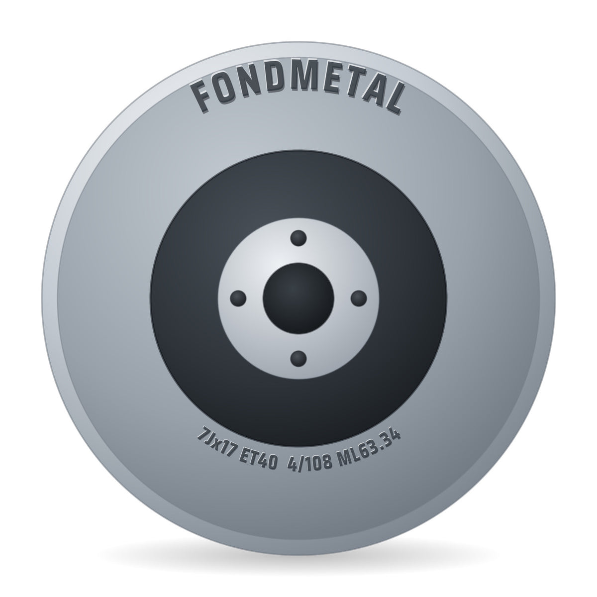 Fondmetal 9EVO glossy white Alufelge 7x17 Zoll ET40 LK 4x108 ML63.34