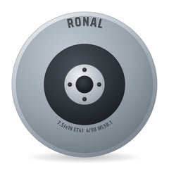 Ronal R73 REV-R rally white Alufelge 7.5x18 Zoll ET41 LK 4x98 ML58.1