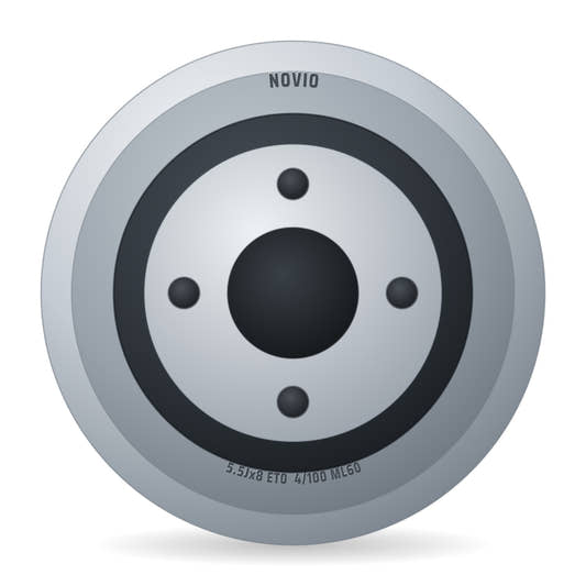 Novio Komplettrad 16x7.50-8 HF-224 4PR auf Felge 5.50x8 4/100/60 ET0 Stahl Grau